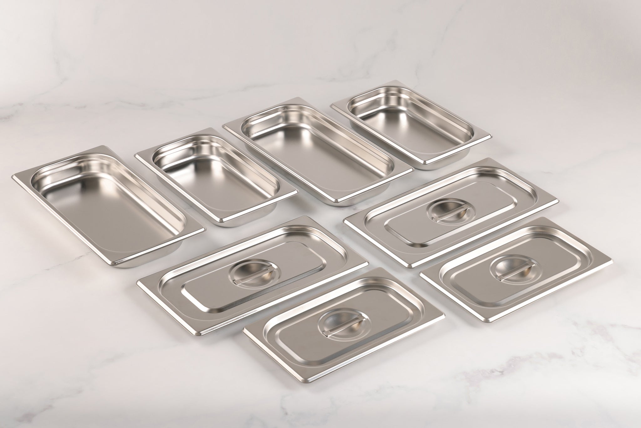 Prep Board Stainless Steel Pan Set
