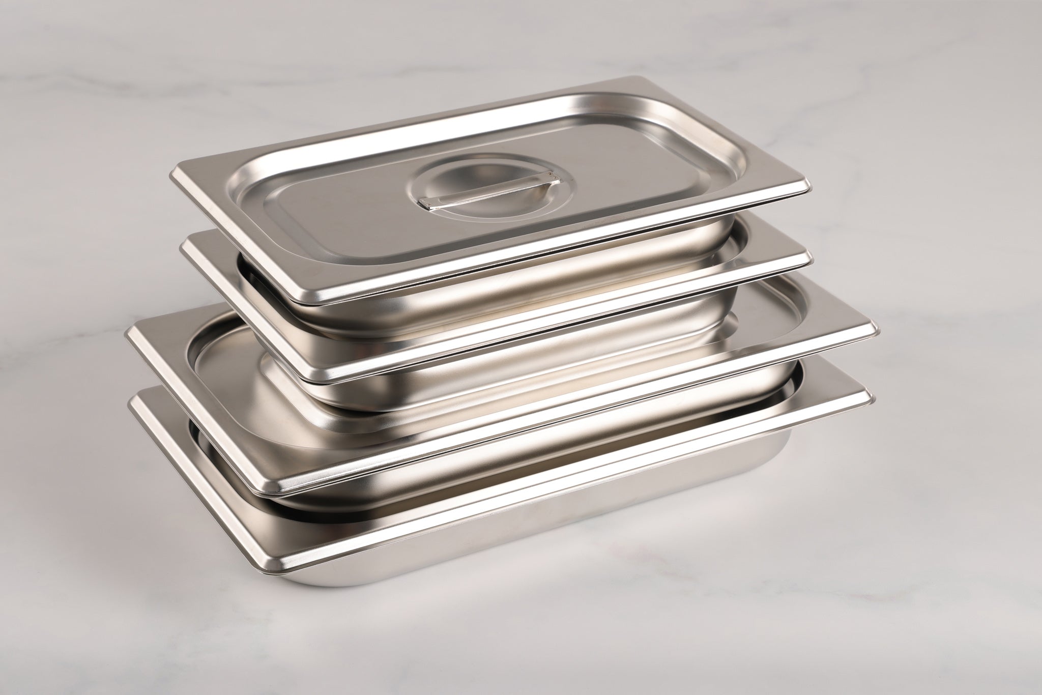 Prep Board Stainless Steel Pan Set