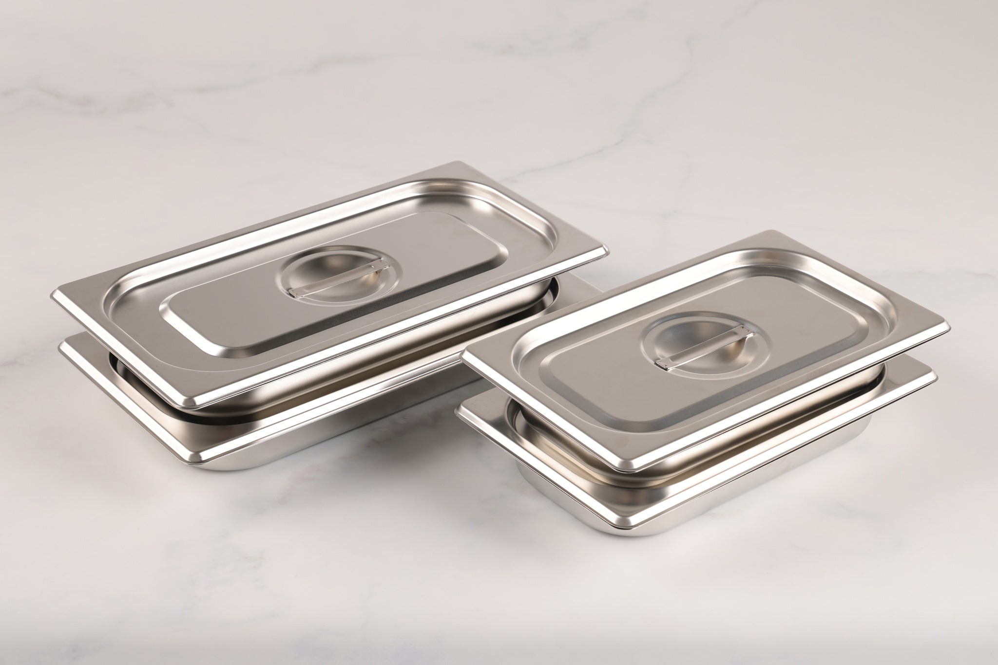 Prep Board Stainless Steel Pan Set