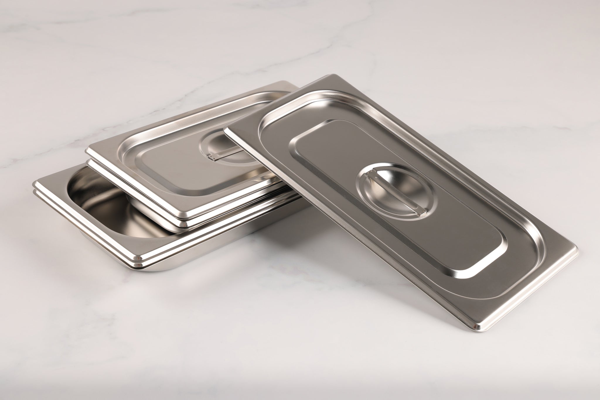 Prep Board Stainless Steel Pan Set